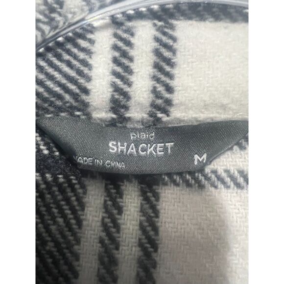 Member’s Mark Plaid Shacket Women’s M Oversized Relaxed Fit Button Front Jacket - Picture 3 of 4